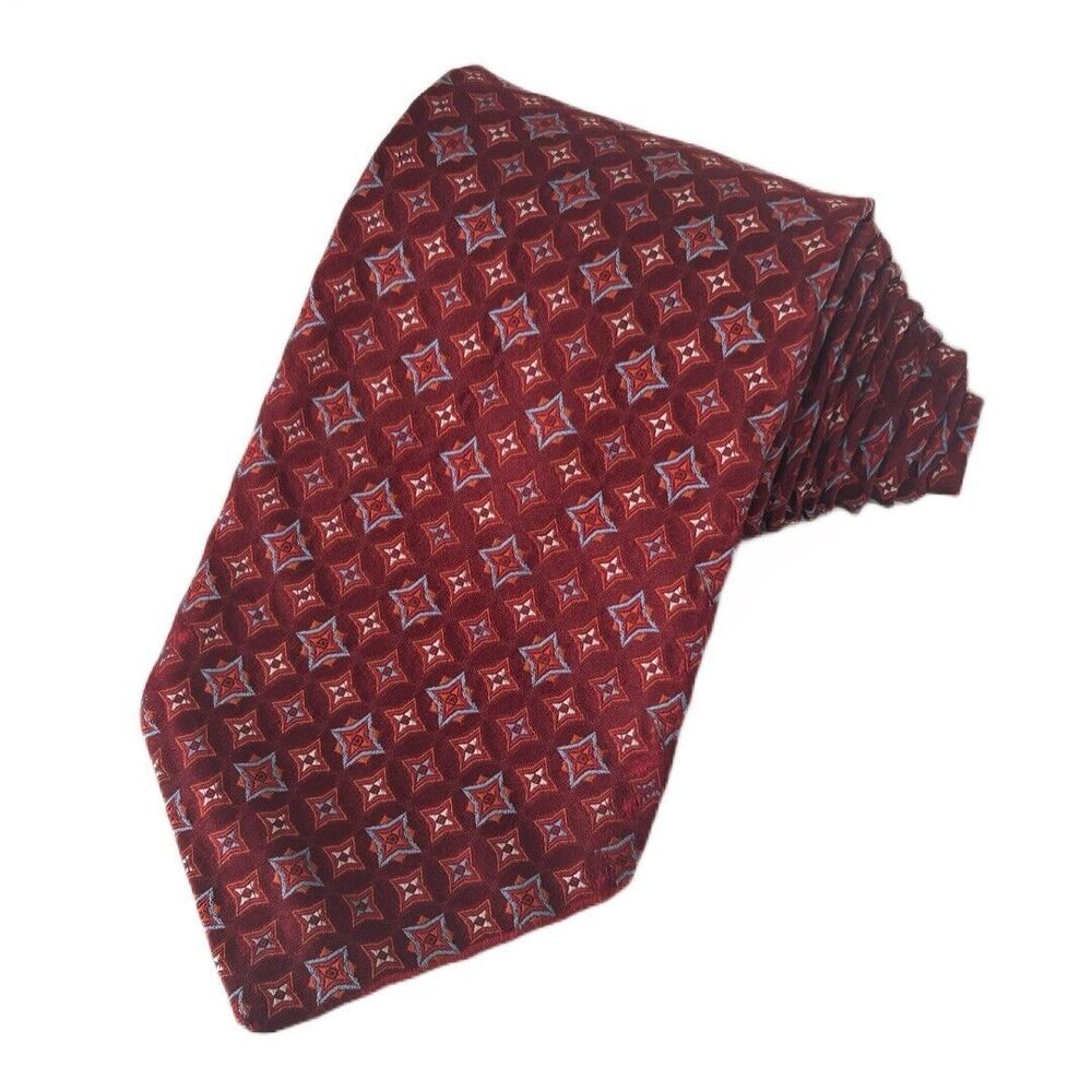 Robert‎ Talbott Best Of Class Nordstrom Silk Red Tie Hand Sew Made In USA 60"x4"